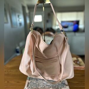 Laggo Pale Pink Leather Crossbody